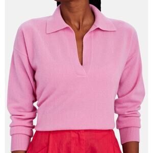 Intermix Hillary Cashmere Polo Sweater size S small